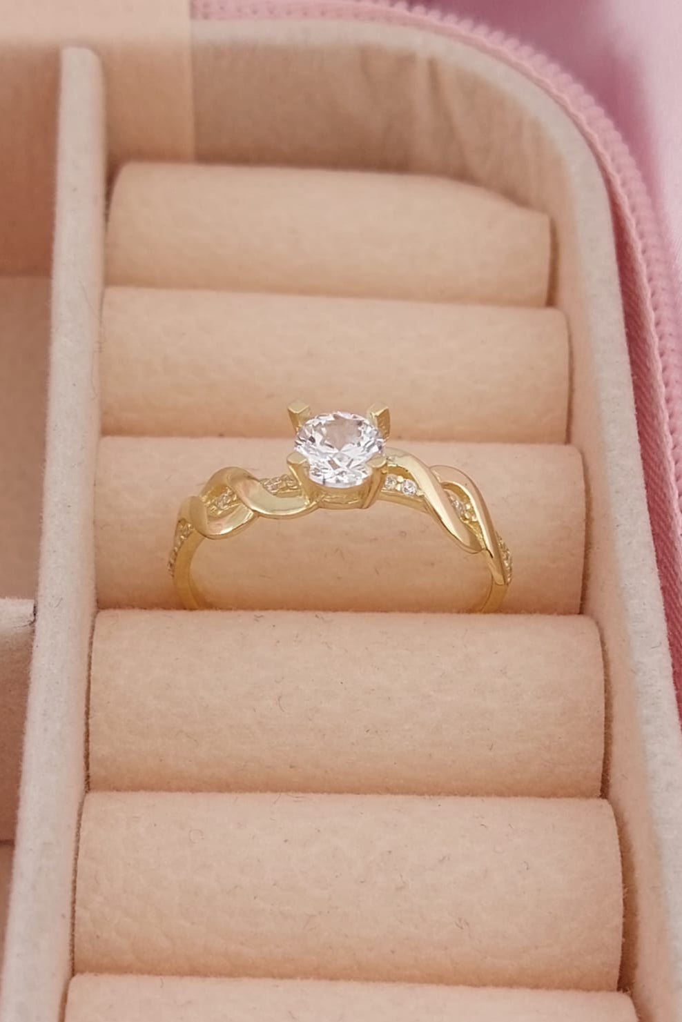 Anillo Compromiso Oro 10k 25623