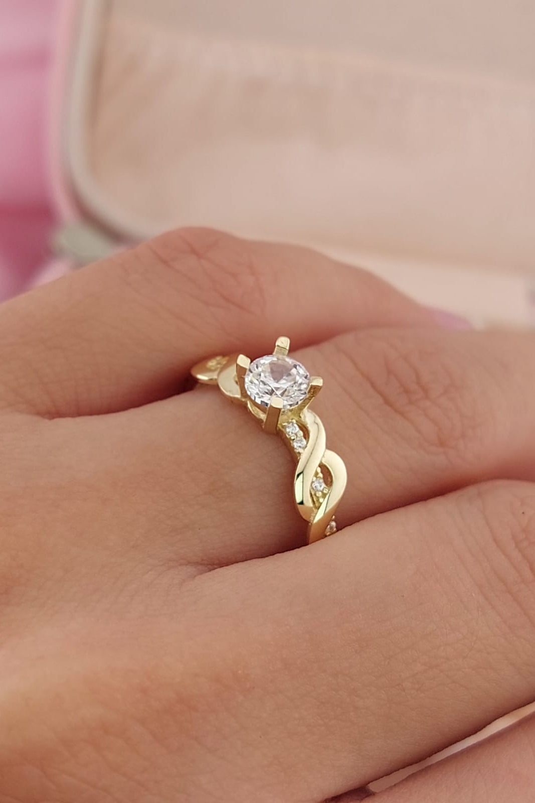 Anillo Compromiso Oro 10k 25623