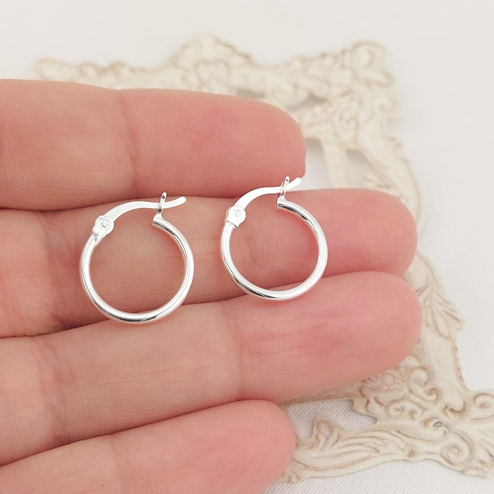 Argollas 13mm Plata 925 25650