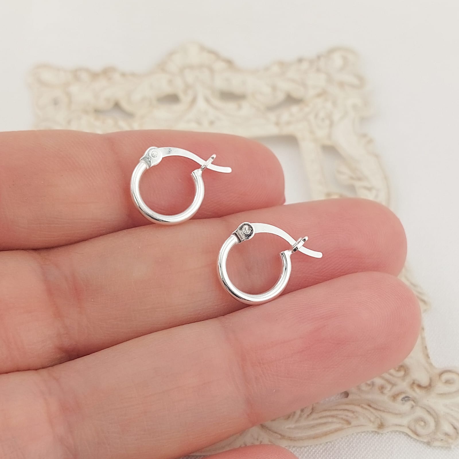 Argollas 10mm Plata 925 25649