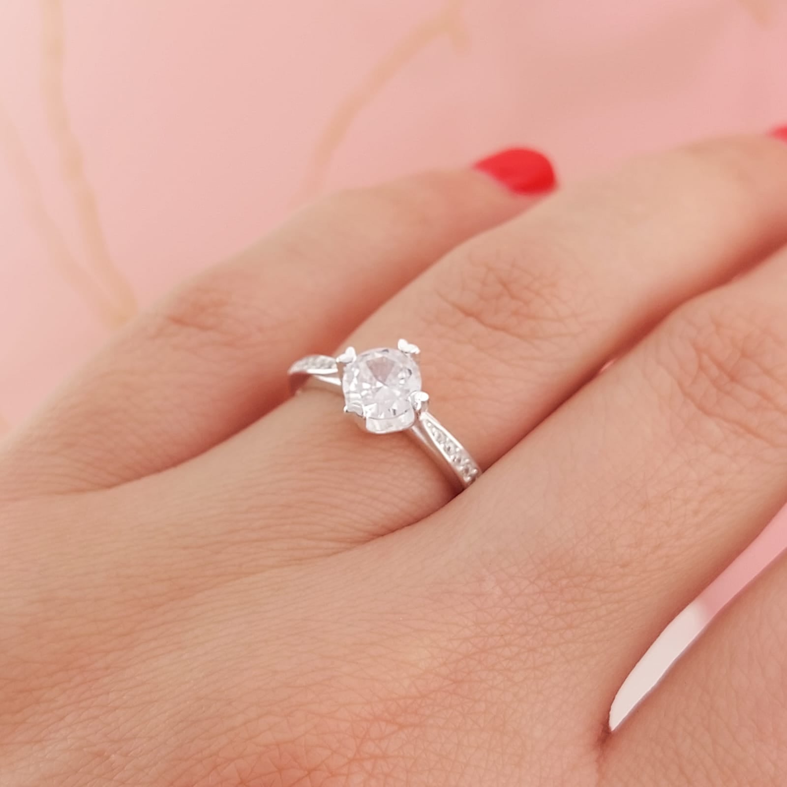 Anillo Compromiso Plata 925 25656