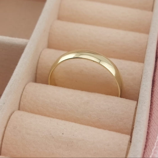 Anillo Matrimonio 3mm Macizo Oro 10k Italia 25743