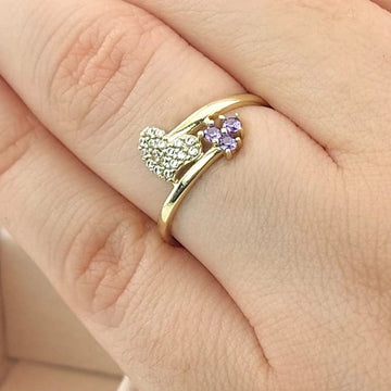 Anillo Dama Corazón Oro 10k 25751
