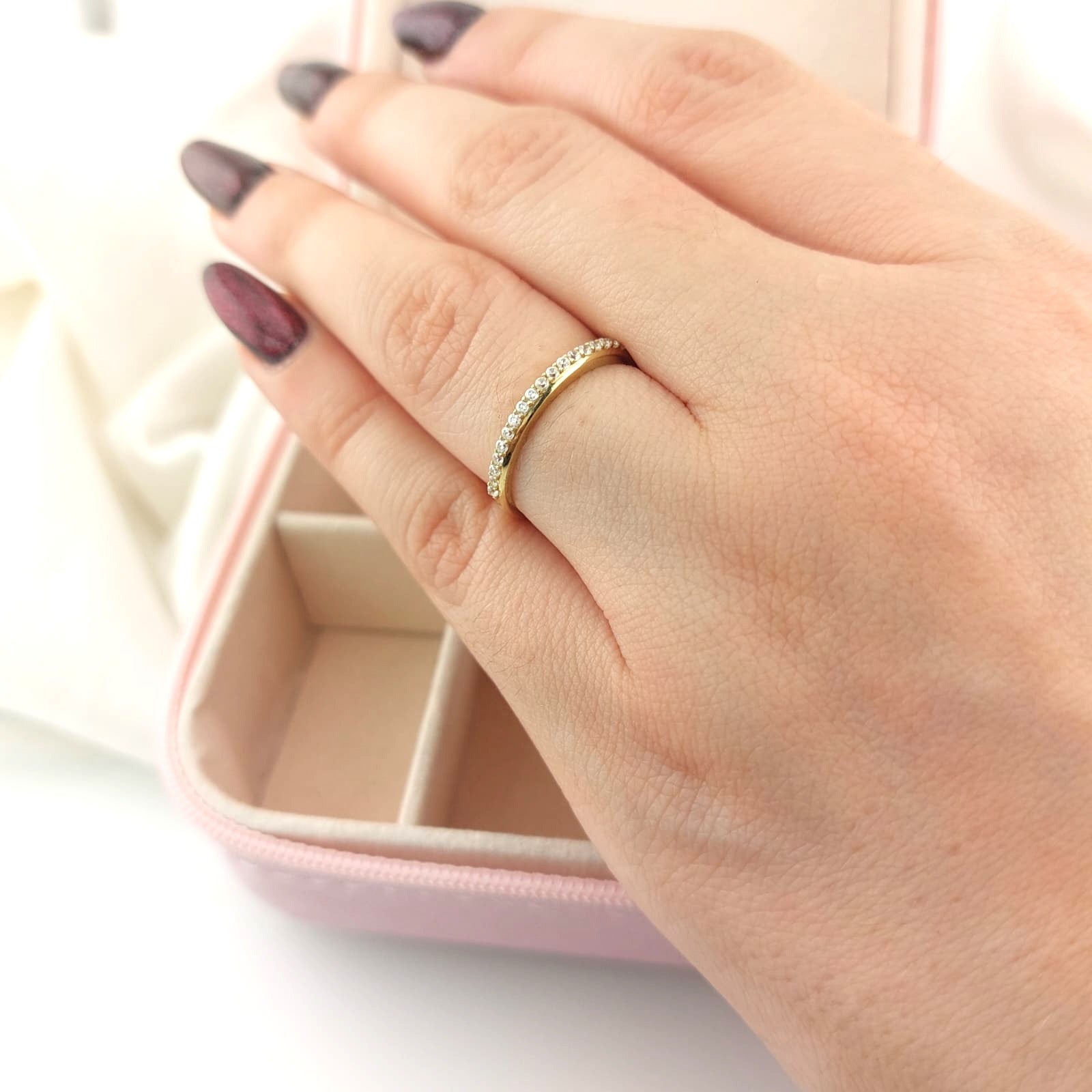 Anillo Cintillo Dama Oro 10k 25754