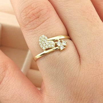 Anillo Dama Corazón Oro 10k 25752