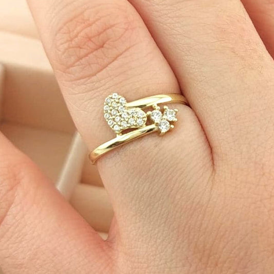 Anillo Dama Corazón Oro 10k 25752