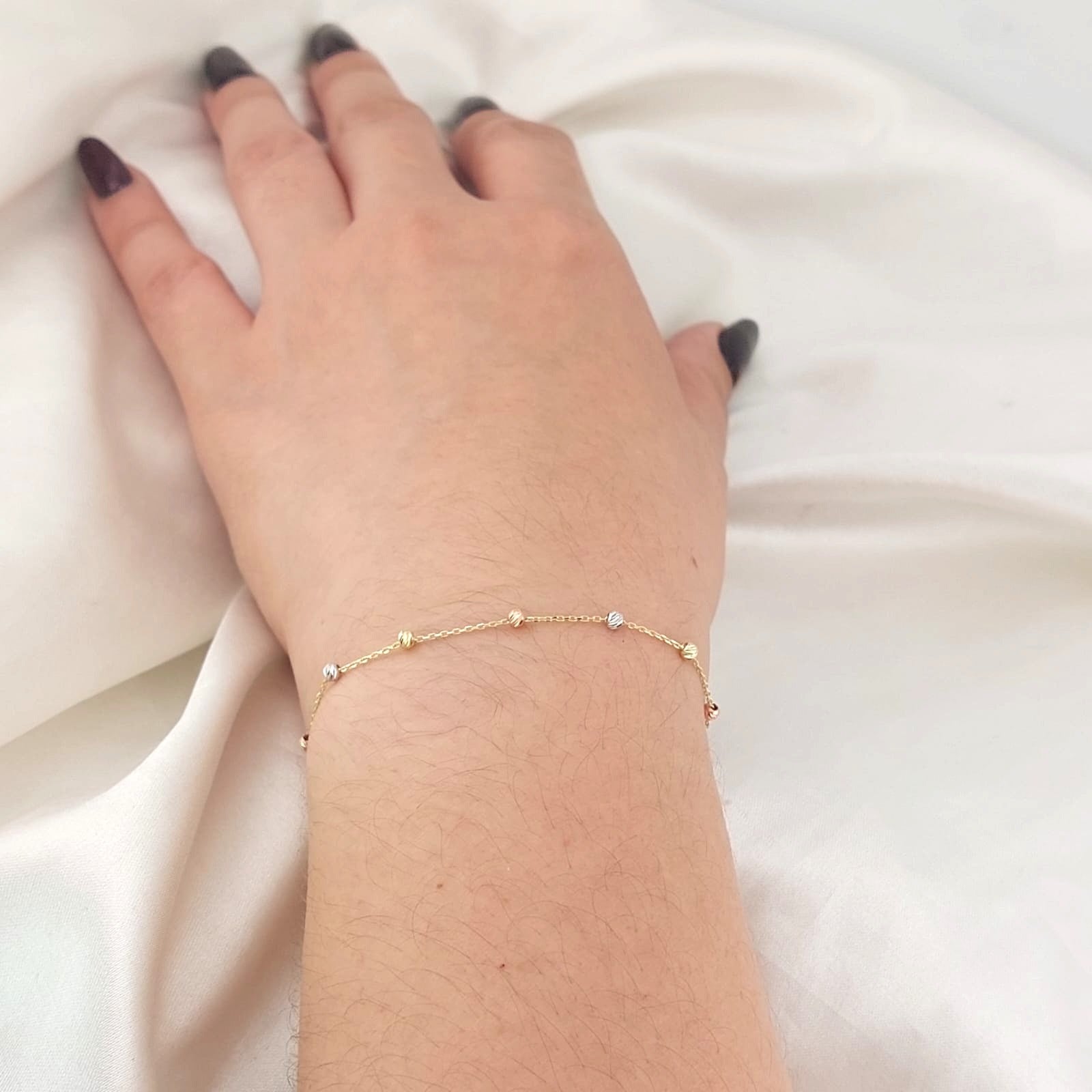 Pulsera Dama 17-19cm Oro 10k 25771