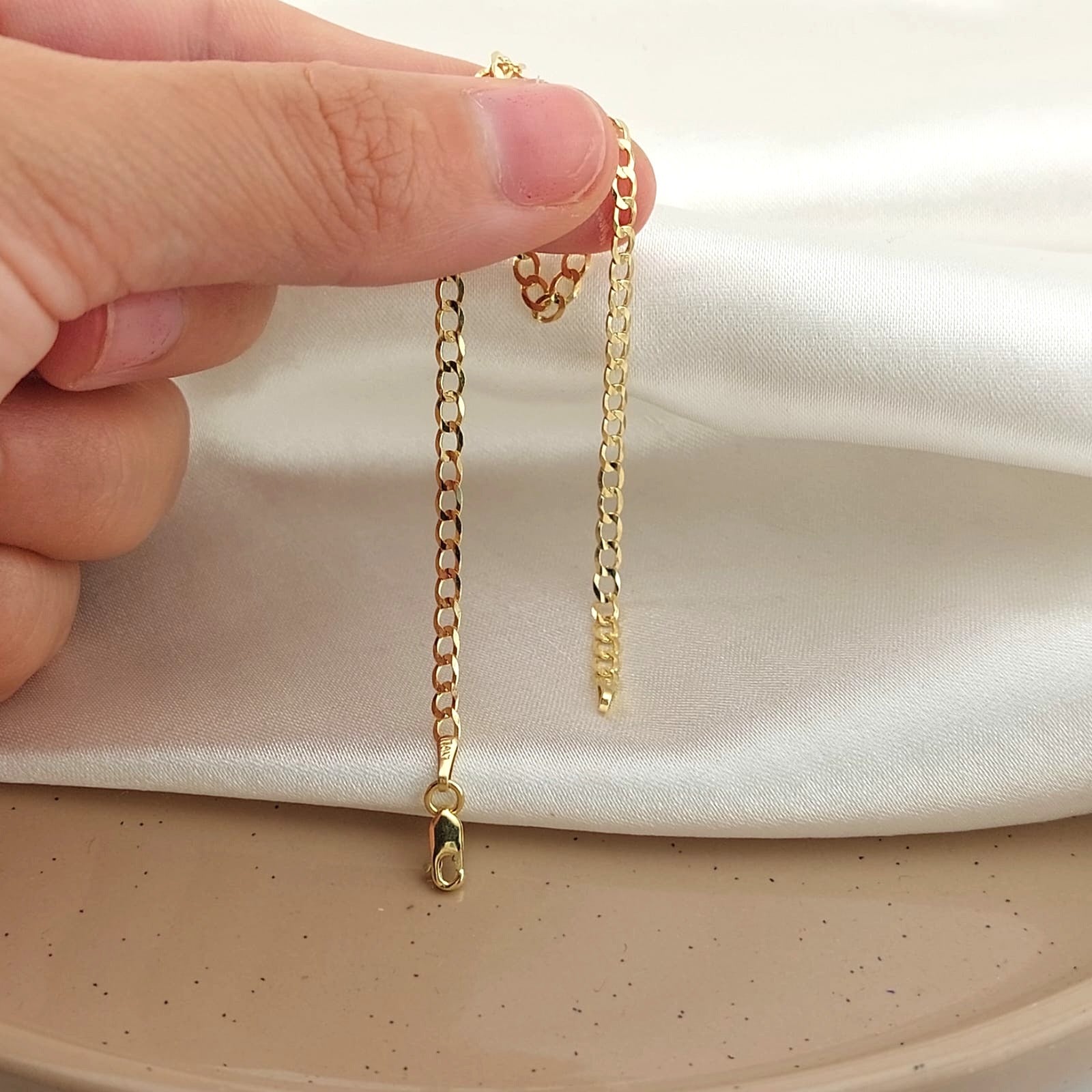 Pulsera Maciza 19cm X 2.5mm Oro 10k 25774