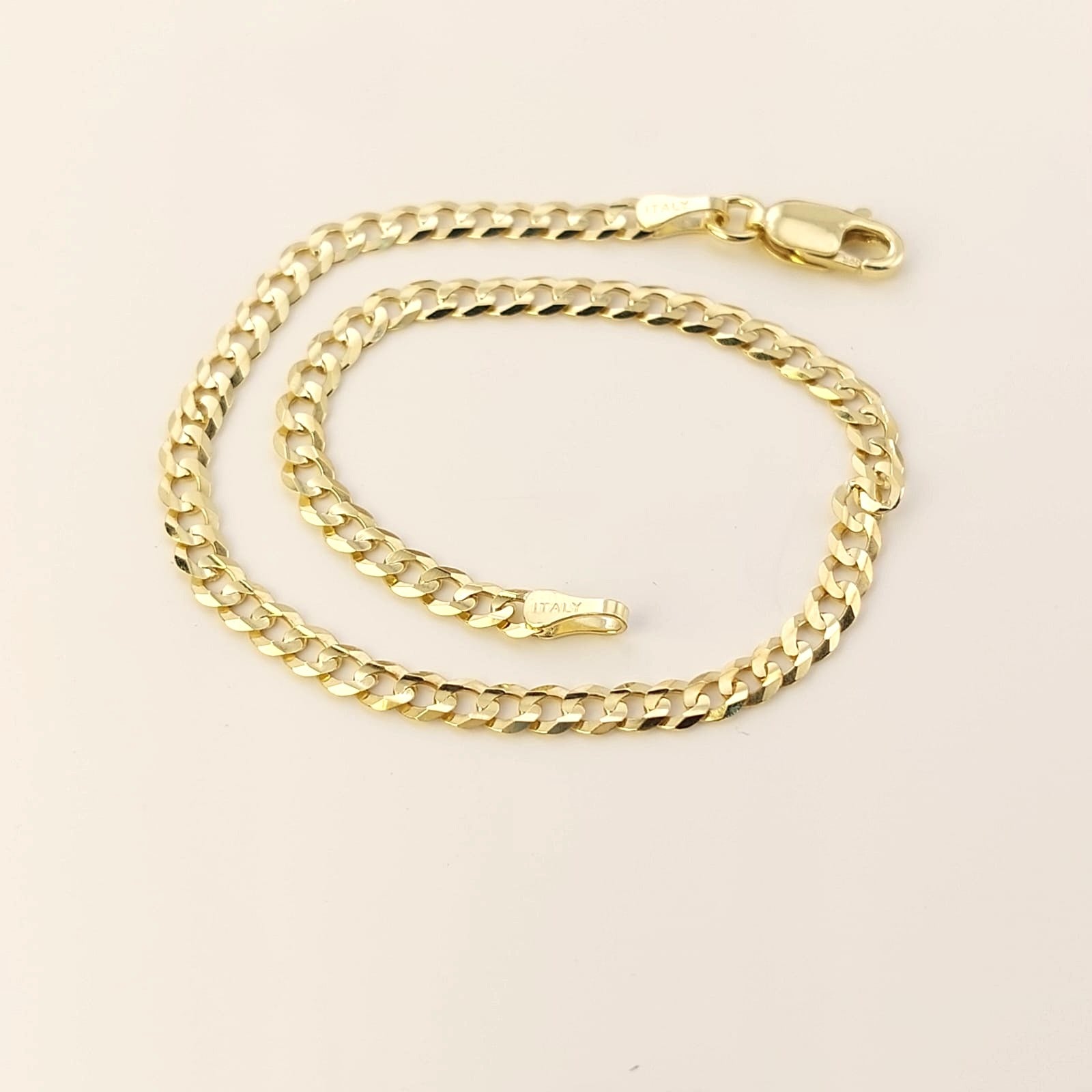Pulsera Grumet Maciza 19cm X 3mm Oro 10k 25775