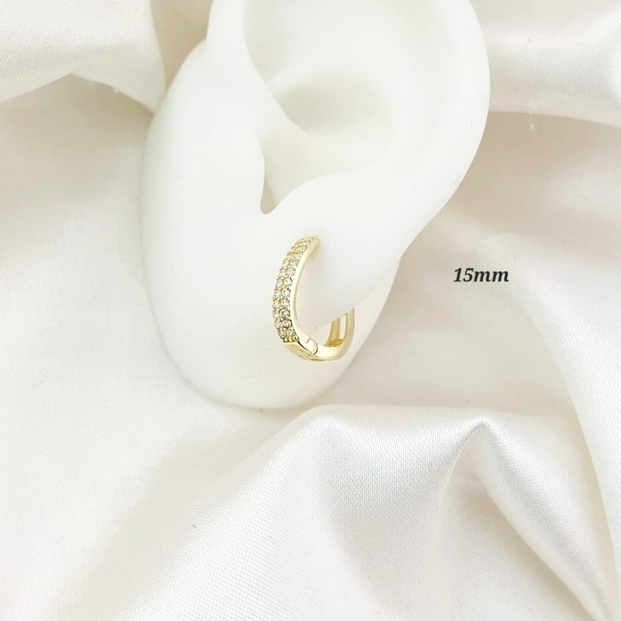 Huggies 15mm Oro 10k Italia 25790