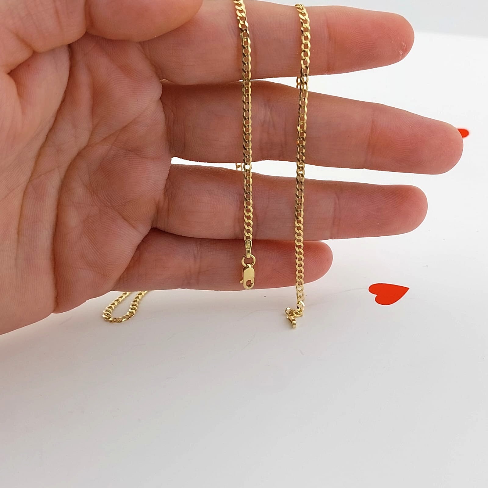 Cadena Grumet Maciza 45cm/2mm Oro 10k Italia 25779