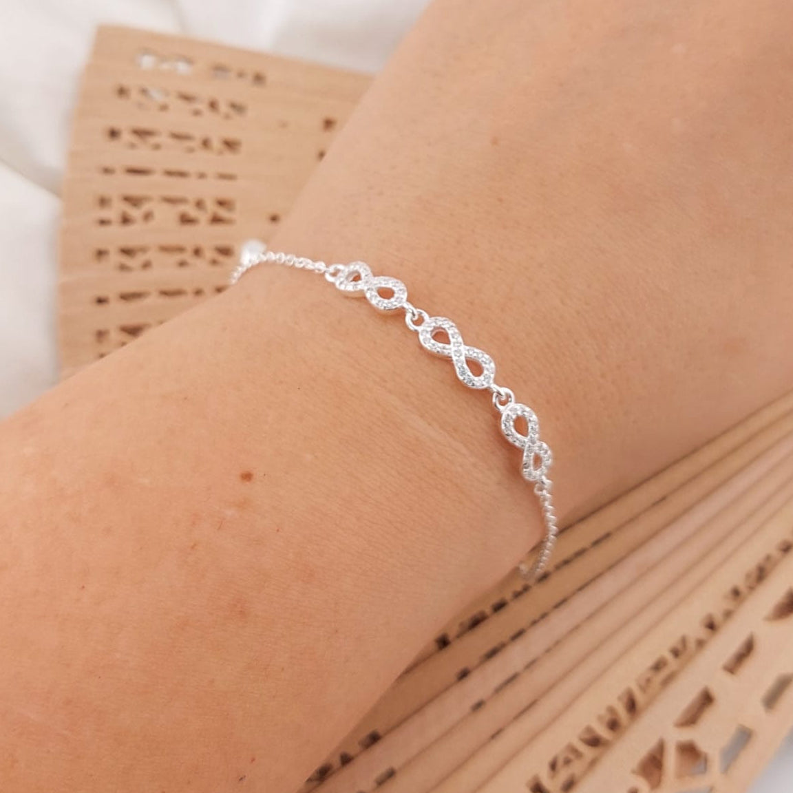 Pulsera Dama 17-19cm Plata 925 25842