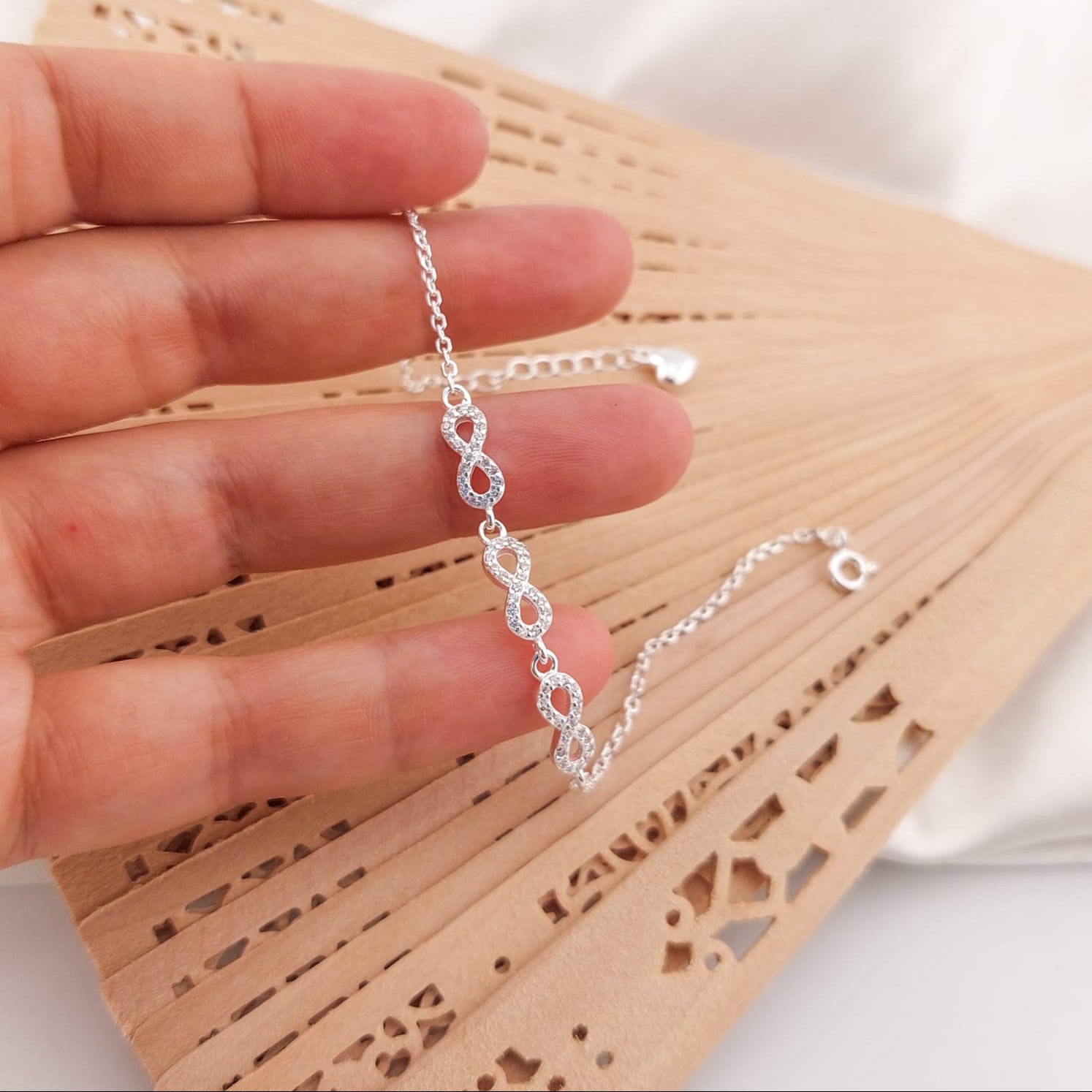 Pulsera Dama 17-19cm Plata 925 25842