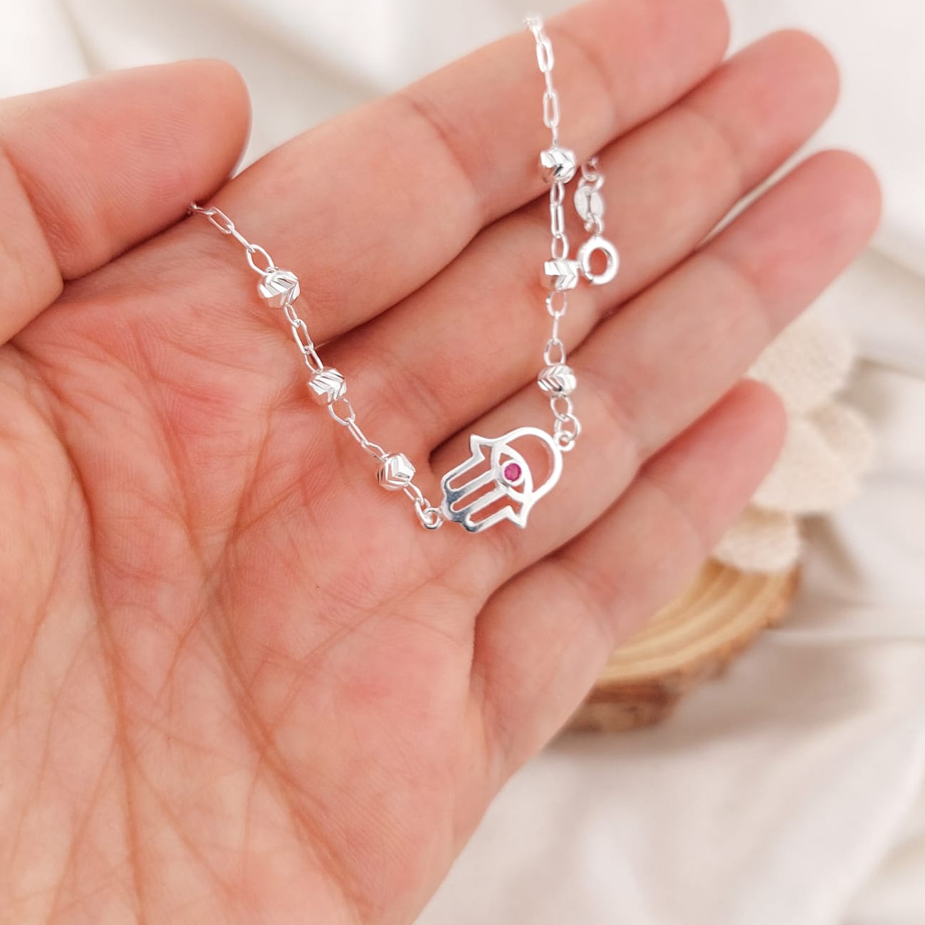 Pulsera Dama 19cm Plata 925 25833