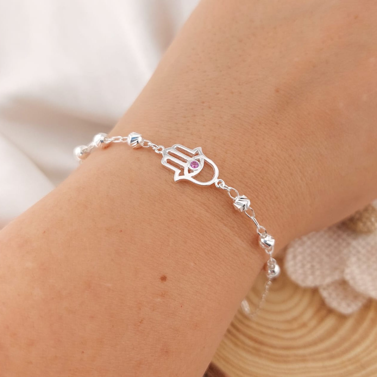 Pulsera Dama 19cm Plata 925 25834