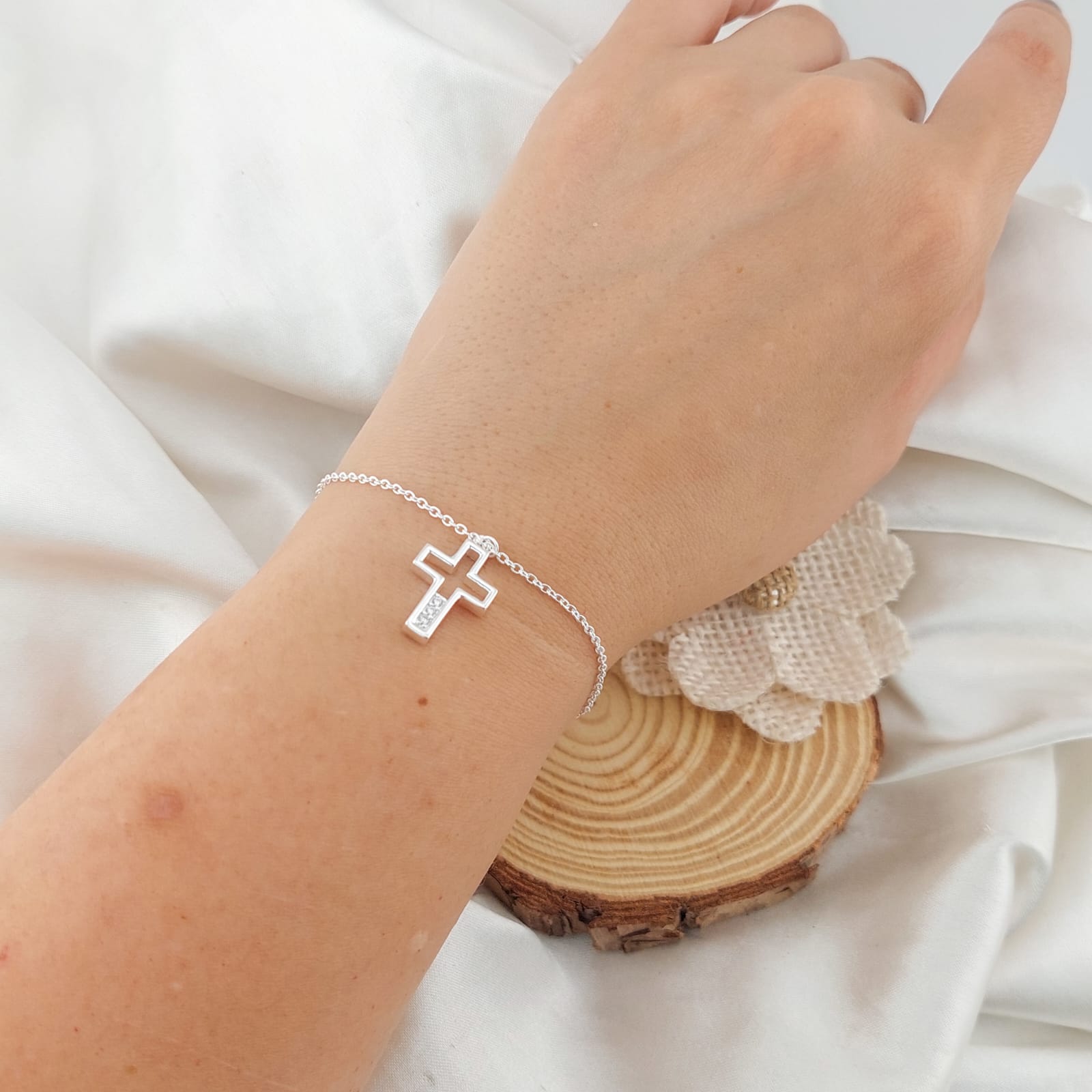 Pulsera Dama 17-19cm Plata 925 25844