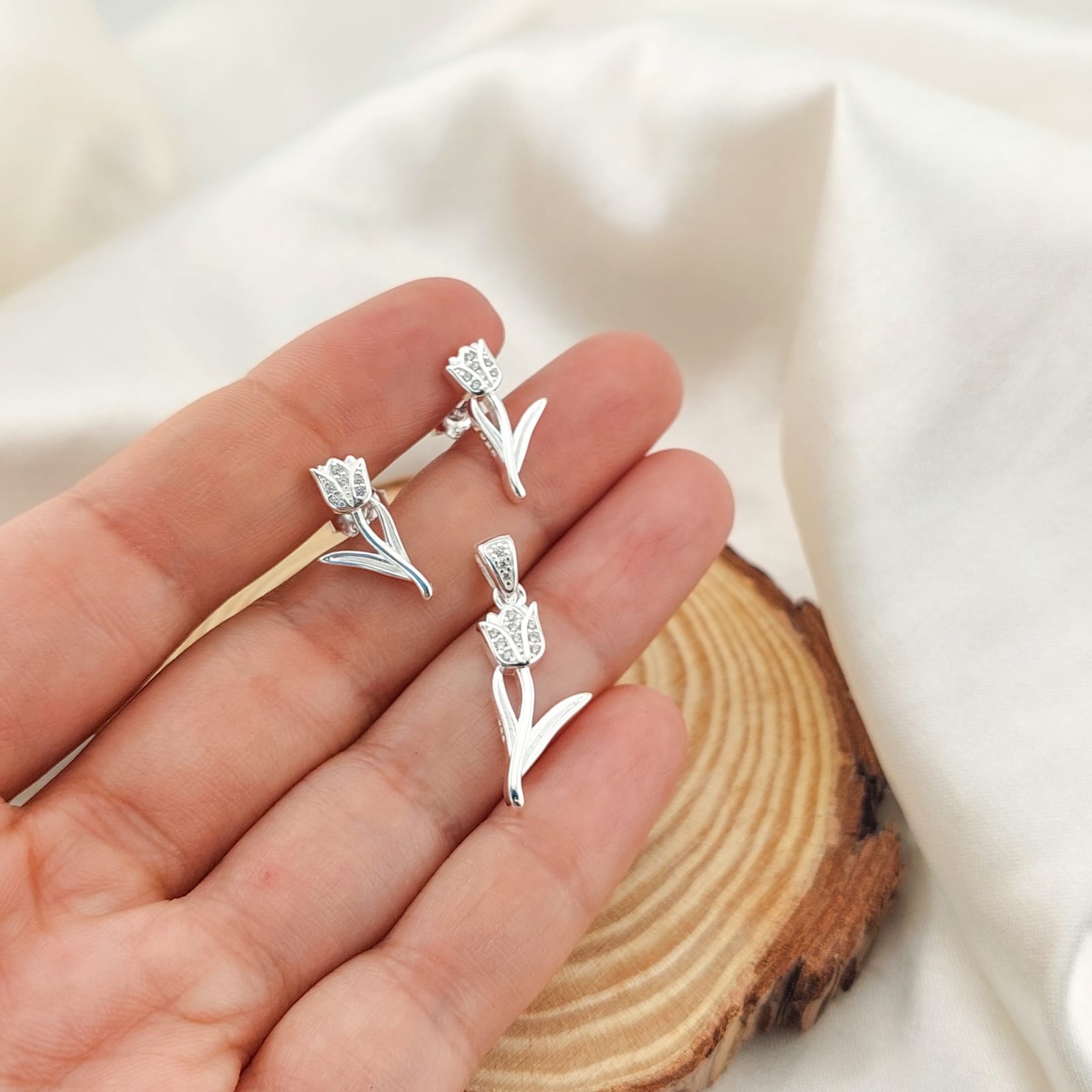 Juego Dama Plata 925 25975