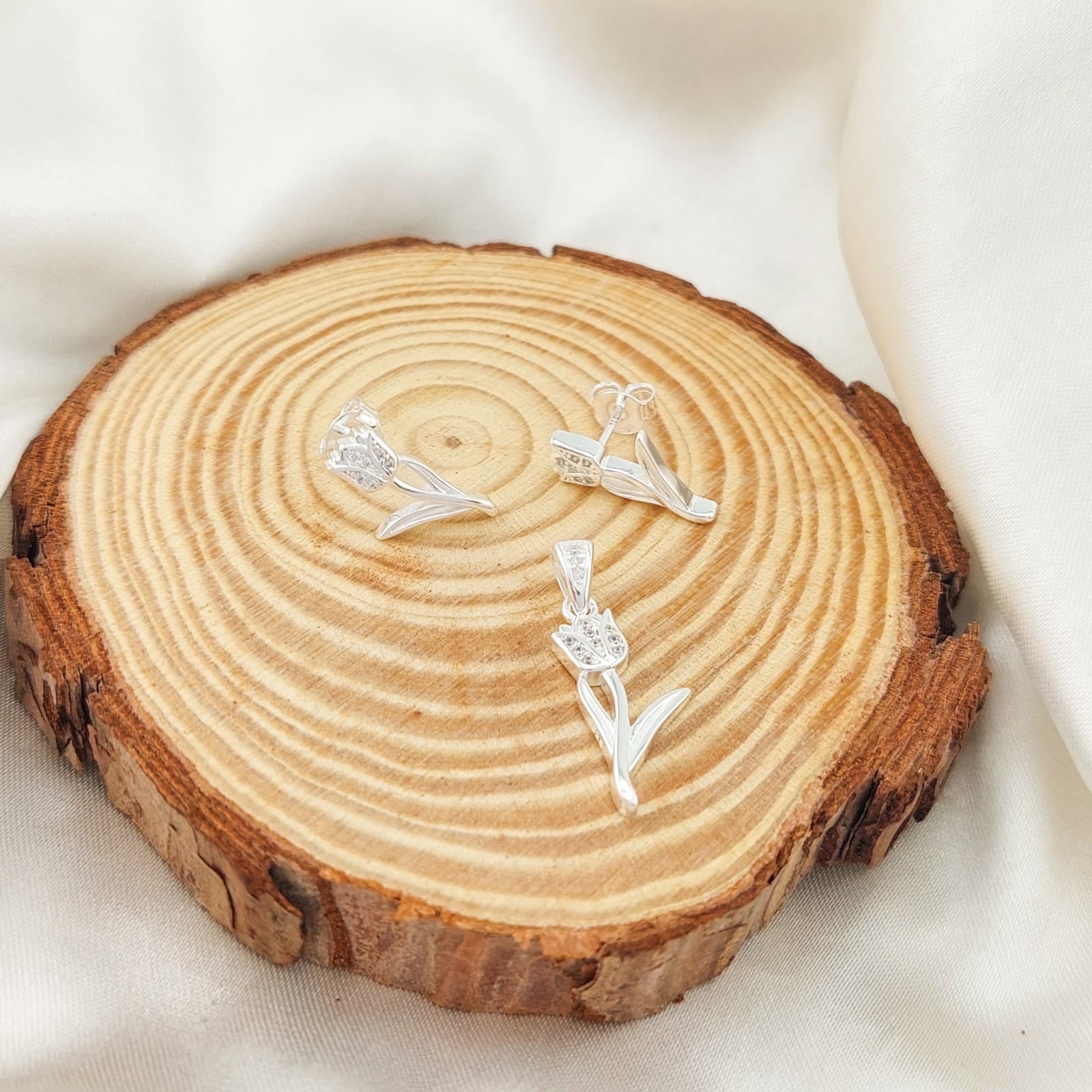 Juego Dama Plata 925 25975