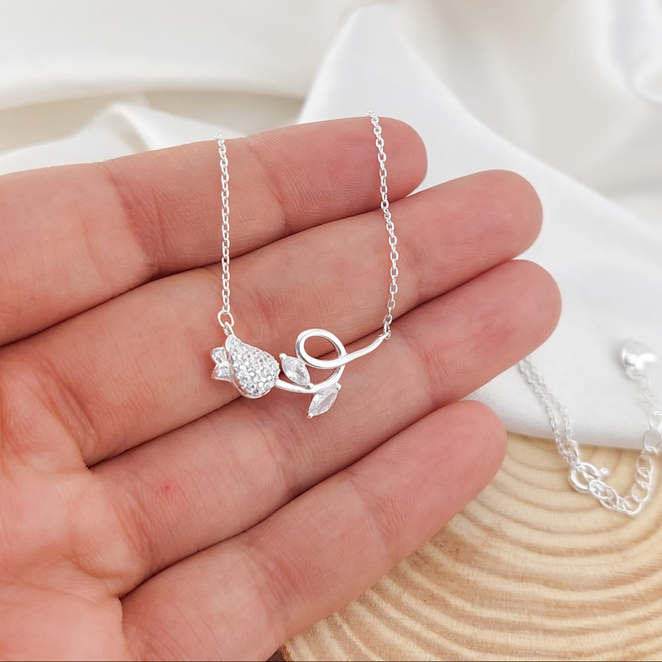 Collar Dama 45-50cm Plata 925 25940