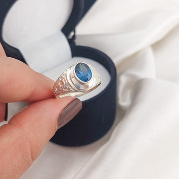 Anillo Graduación Plata 925 25963
