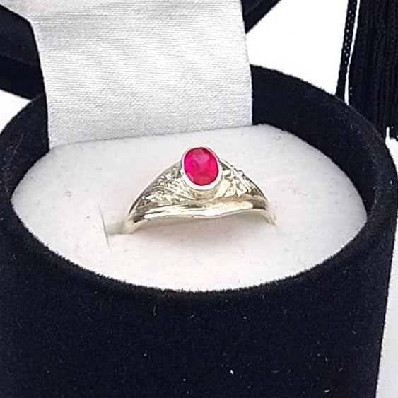 Anillo Graduación Liso Plata 925 25989