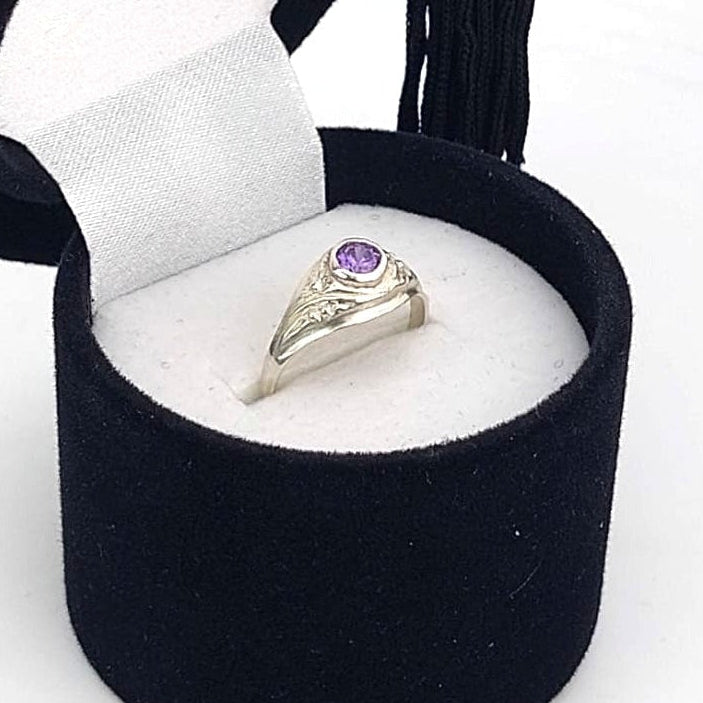 Anillo Graduación Kínder Plata 925 25991