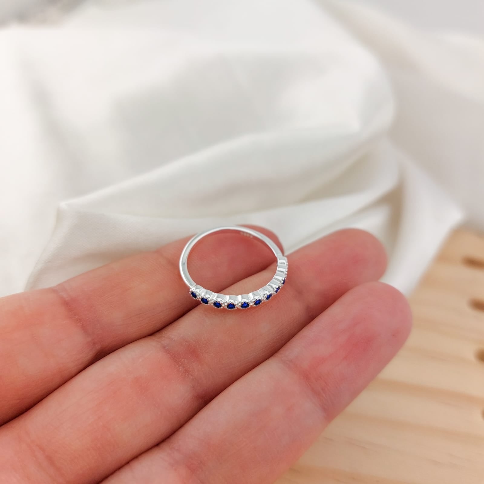 Anillo Cintillo Plata 925 26000