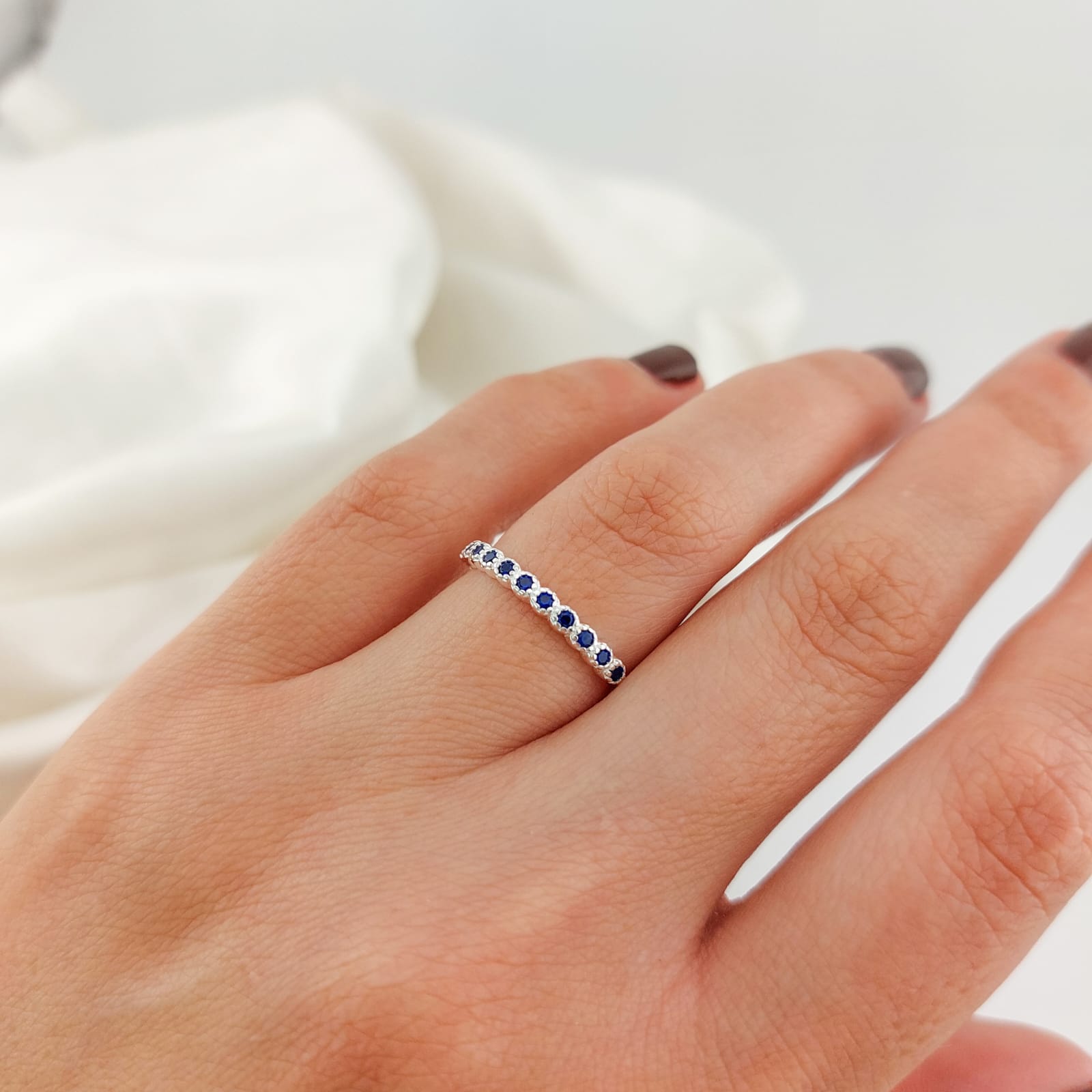 Anillo Cintillo Plata 925 26000