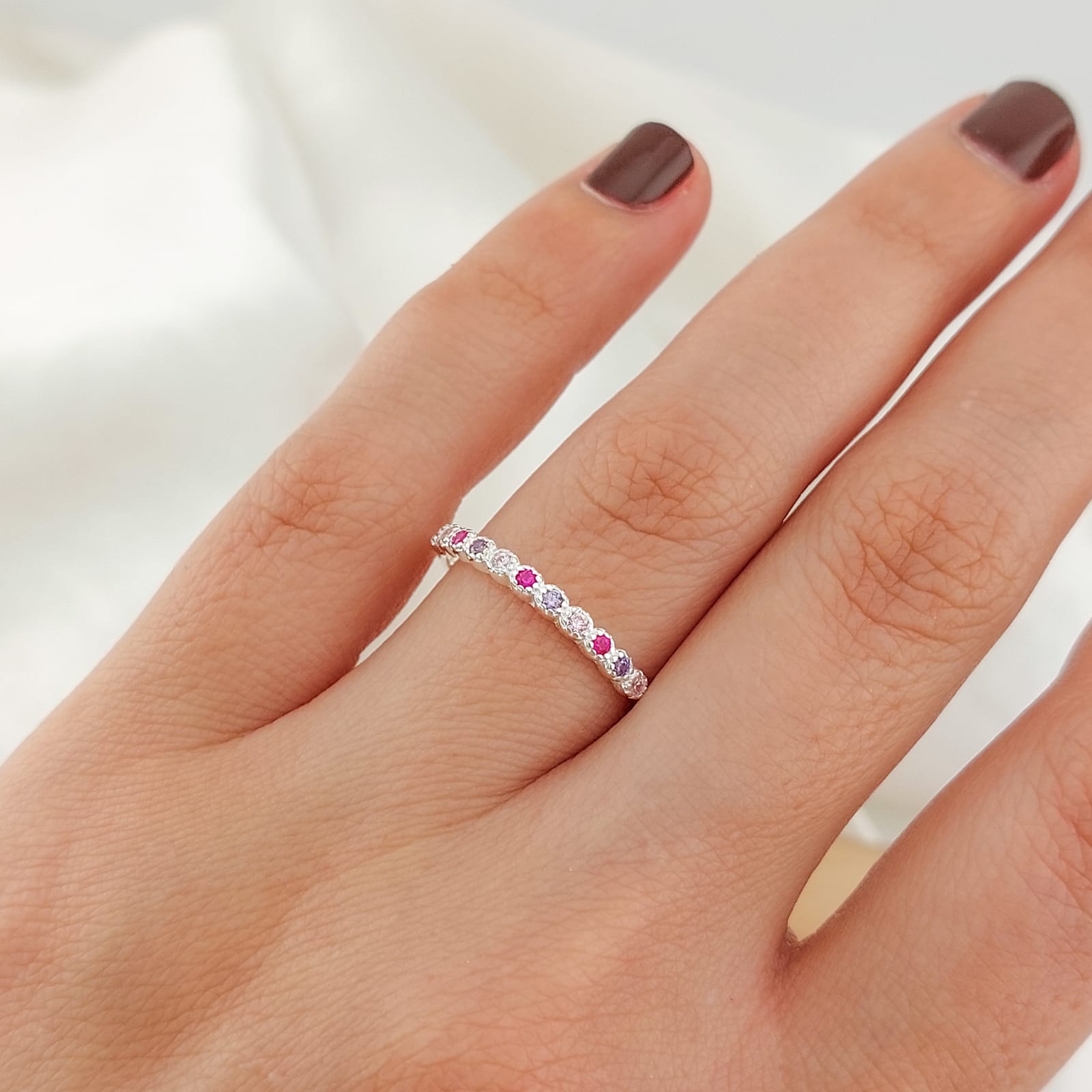 Anillo Cintillo Plata 925 25999