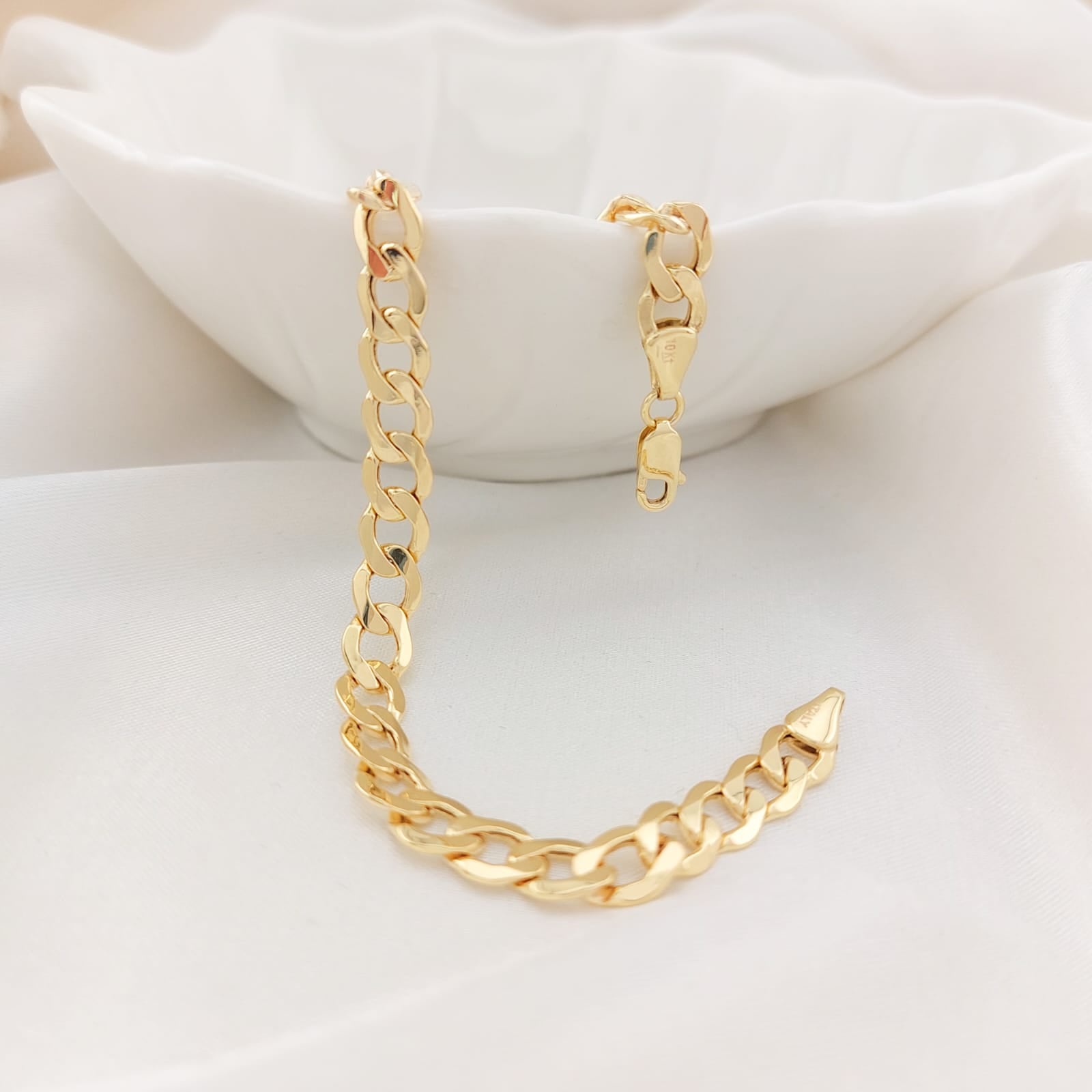 Pulsera 20cm/6mm Oro 10k 26038