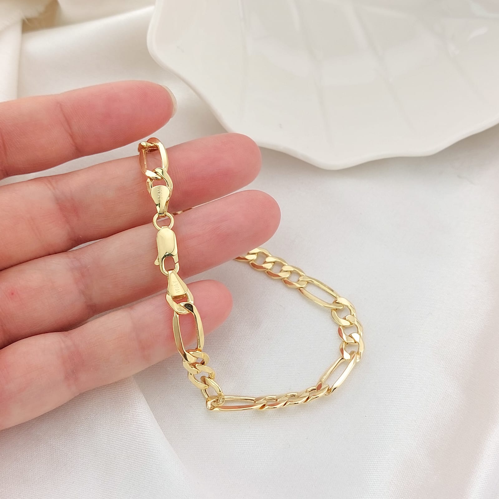 Pulsera 20cm/6mm Oro 10k 26037