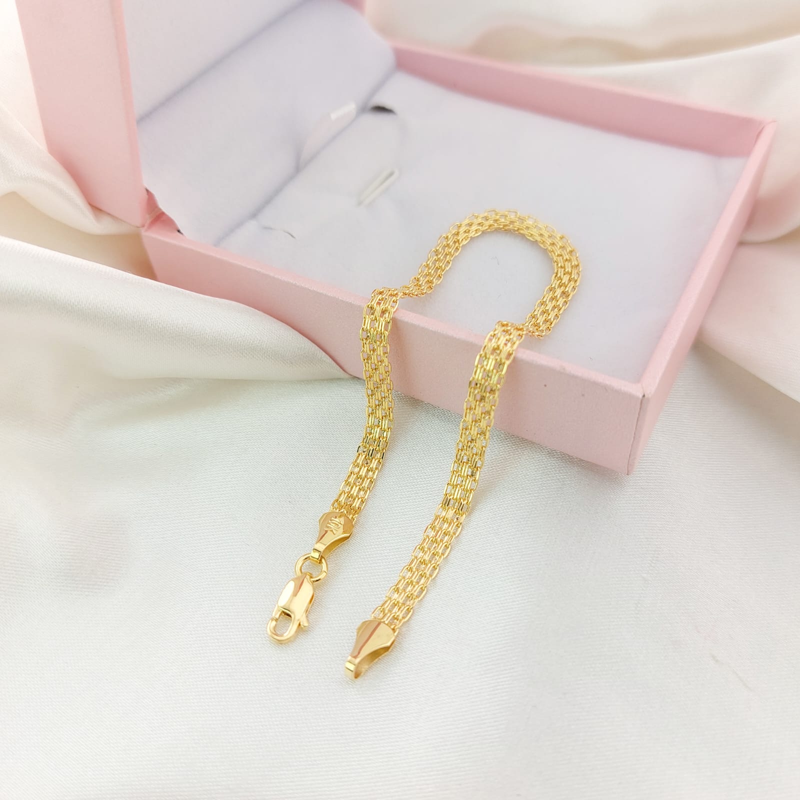 Pulsera Dama 19cm/4mm Oro 10k 26035