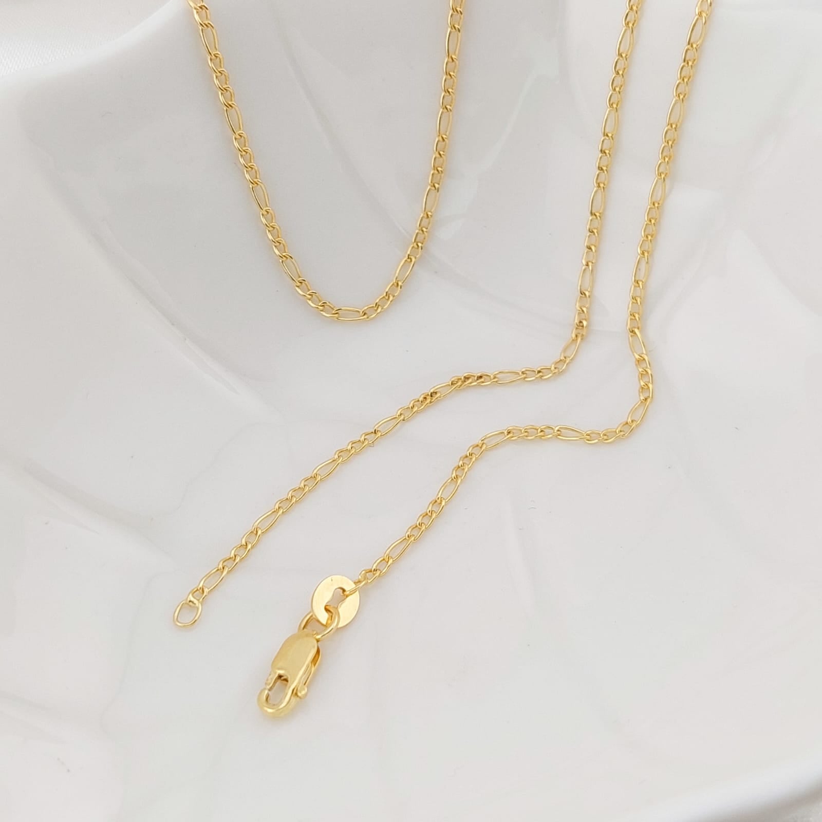 Cadena Figaro 45cm/1mm Oro 10k Italia 26104
