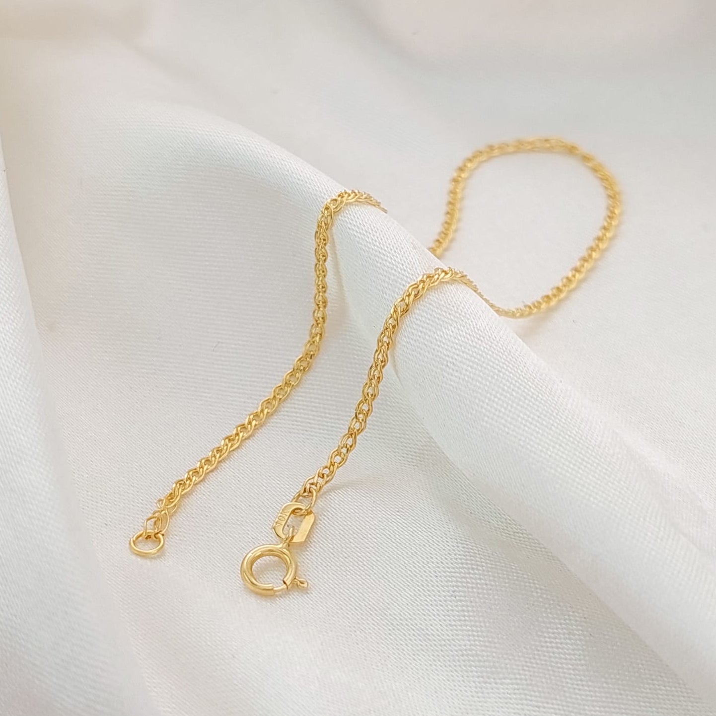 Pulsera Dama 19cm/1.5mm Oro 10k 26047