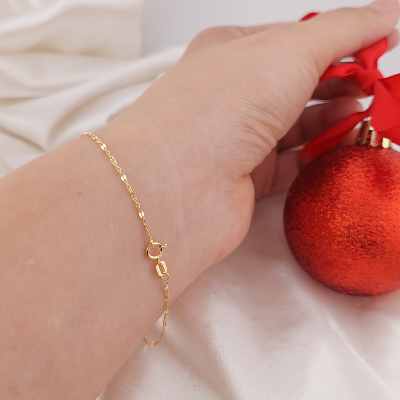 Pulsera Dama 19cm/1mm Oro 10k 26046