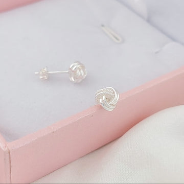 Aretes Nudo 8mm Plata 925 26159