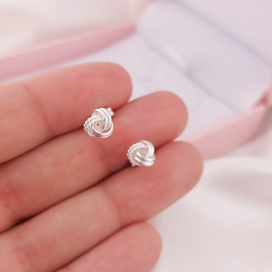 Aretes Nudo 8mm Plata 925 26159