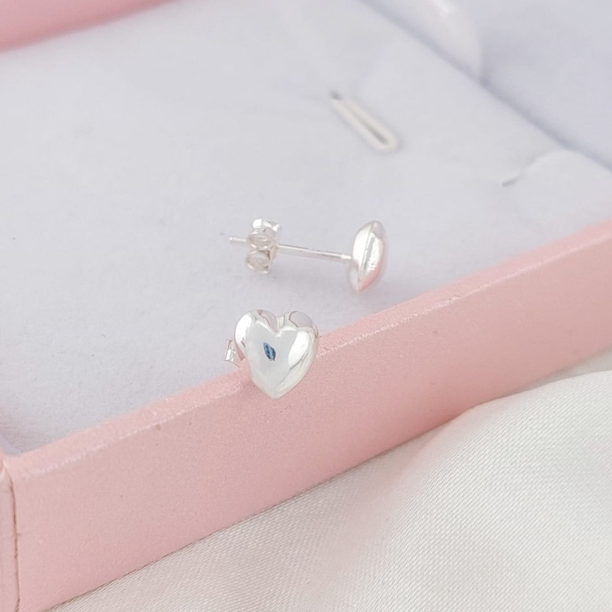 Aretes Corazón 7mm Plata 925 26165