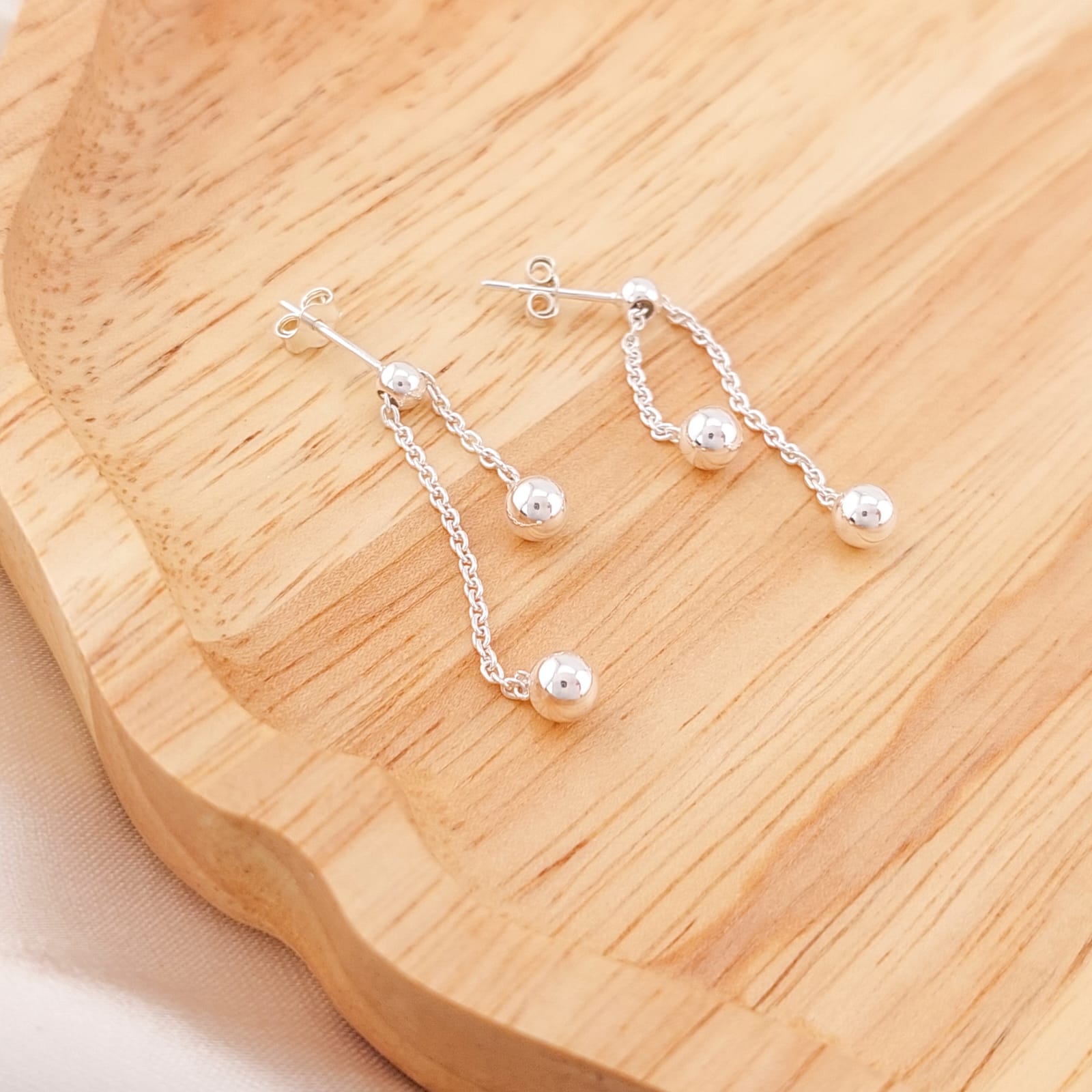 Aretes Largos Ajustables Plata 925 26171