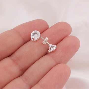 Aretes 8mm Plata 925 26229