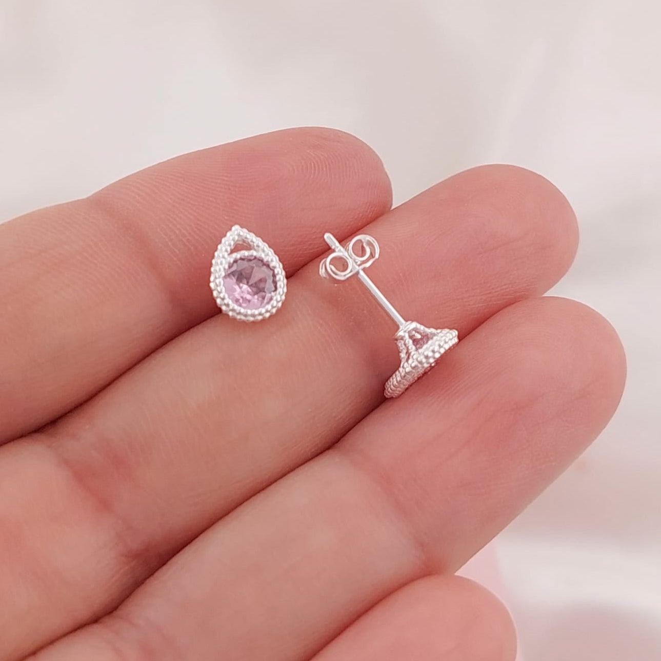 Aretes 8mm Plata 925 26228