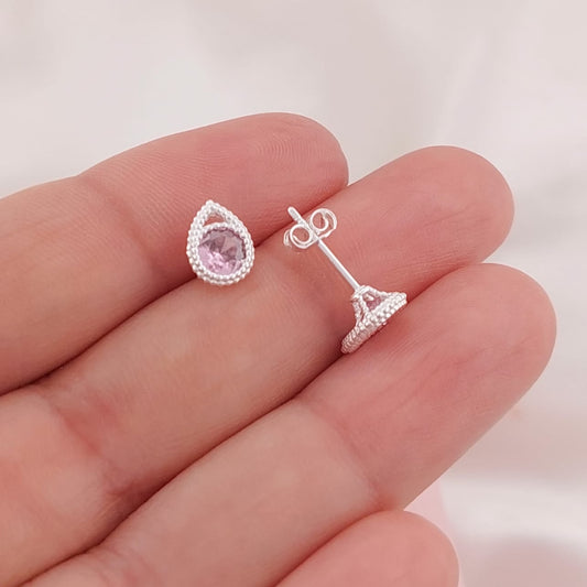 Aretes 8mm Plata 925 26228
