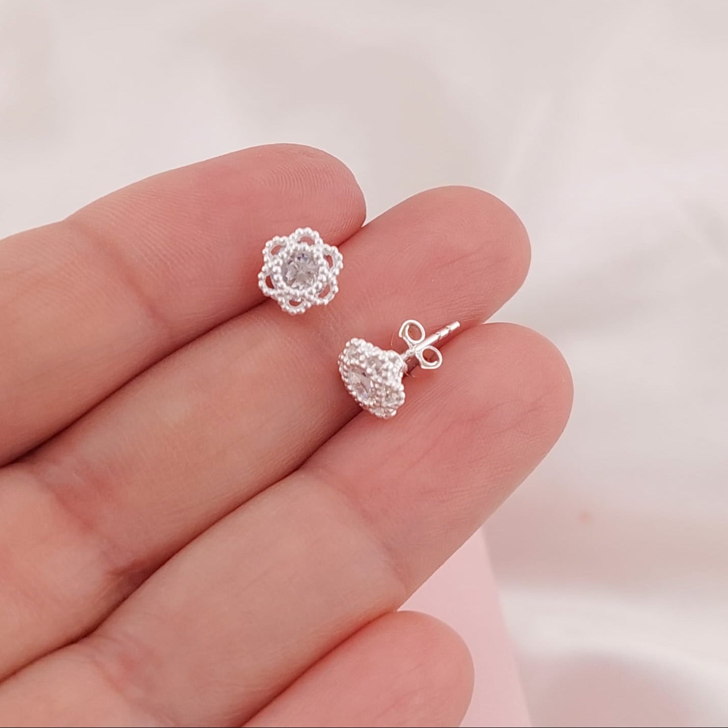Aretes 7mm Plata 925 26233
