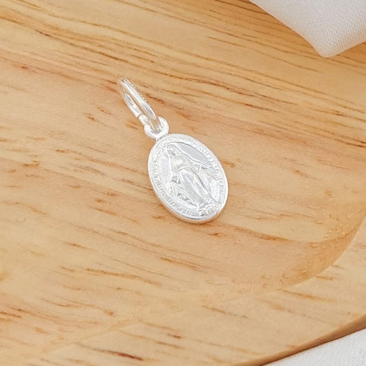 Dije Virgen 12mm Plata 925 26149