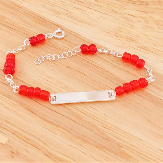 Pulsera Placa Niñas 14-16cm Plata 925 26182