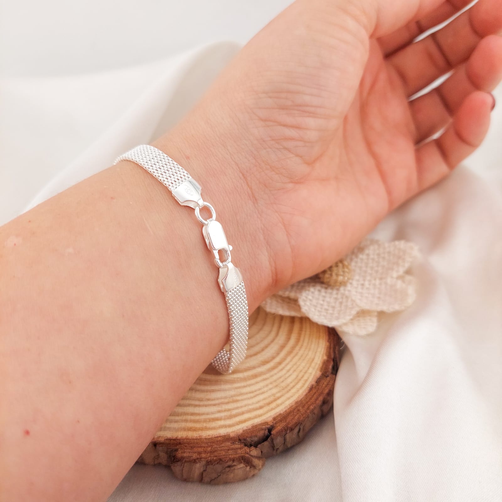 Pulsera Bismark 18.5cm/7mm Plata 925 26211