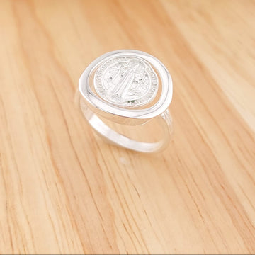 Anillo San Benito Plata 925 26267