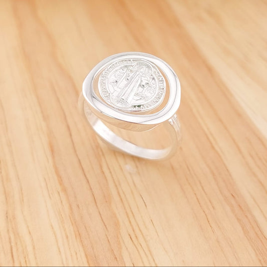 Anillo San Benito Plata 925 26267