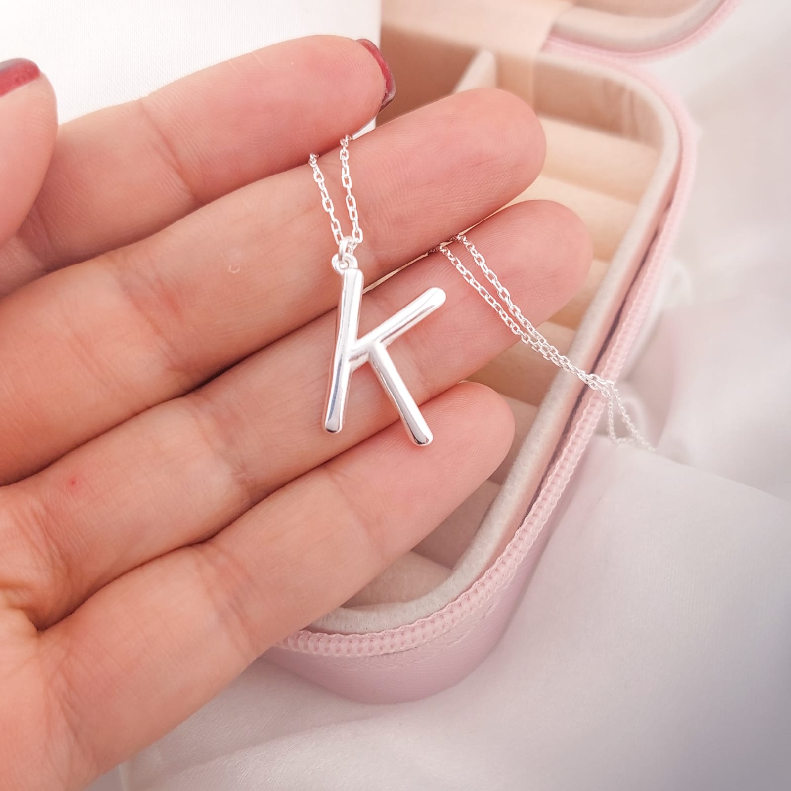 Collar Letra 40-45cm Plata 925 26261