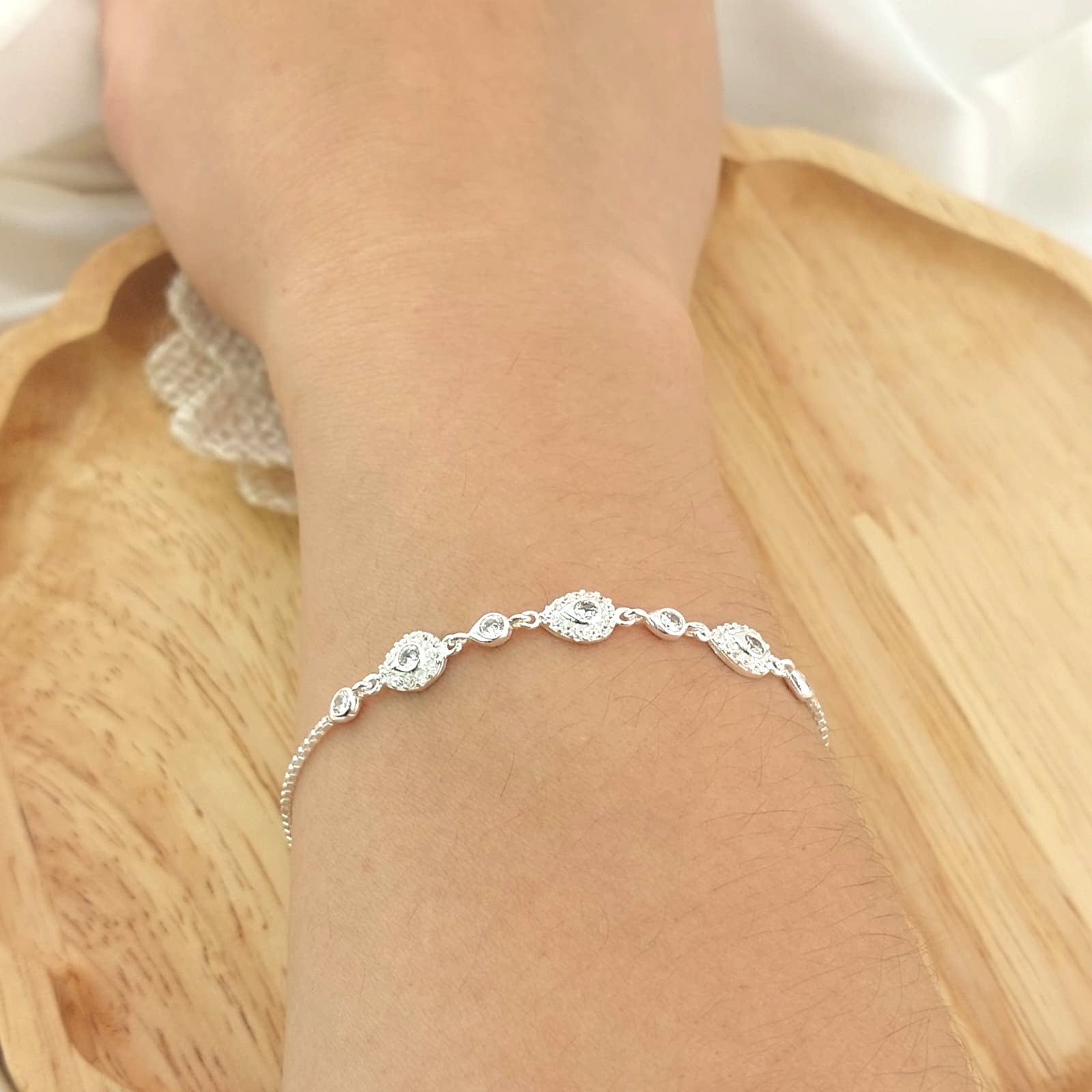 Pulsera Ajustable Dama Plata 925 26310